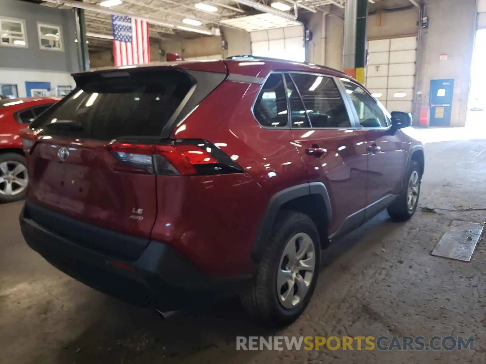 4 Photograph of a damaged car 2T3F1RFV7KW082774 TOYOTA RAV4 2019