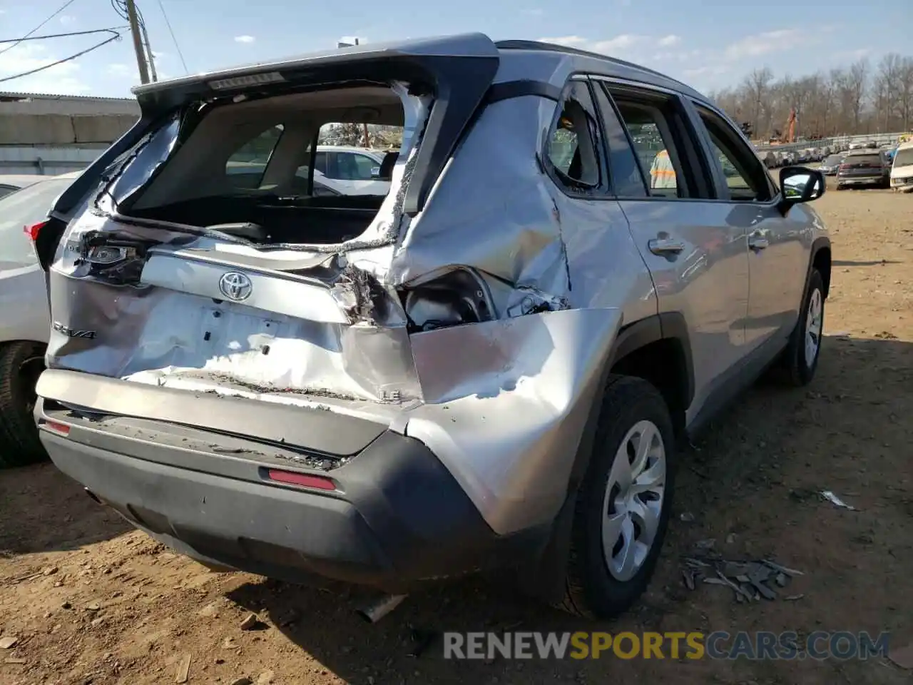 4 Photograph of a damaged car 2T3F1RFV8KC056685 TOYOTA RAV4 2019