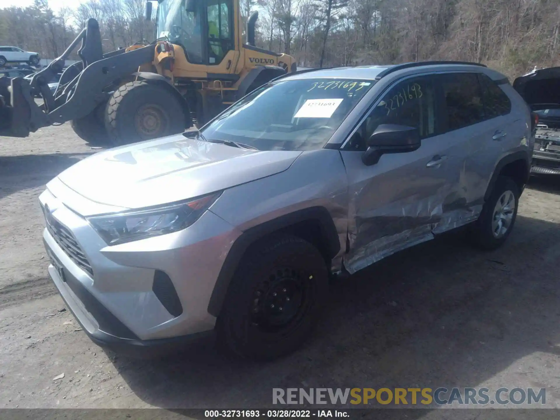 2 Photograph of a damaged car 2T3F1RFV8KW035057 TOYOTA RAV4 2019