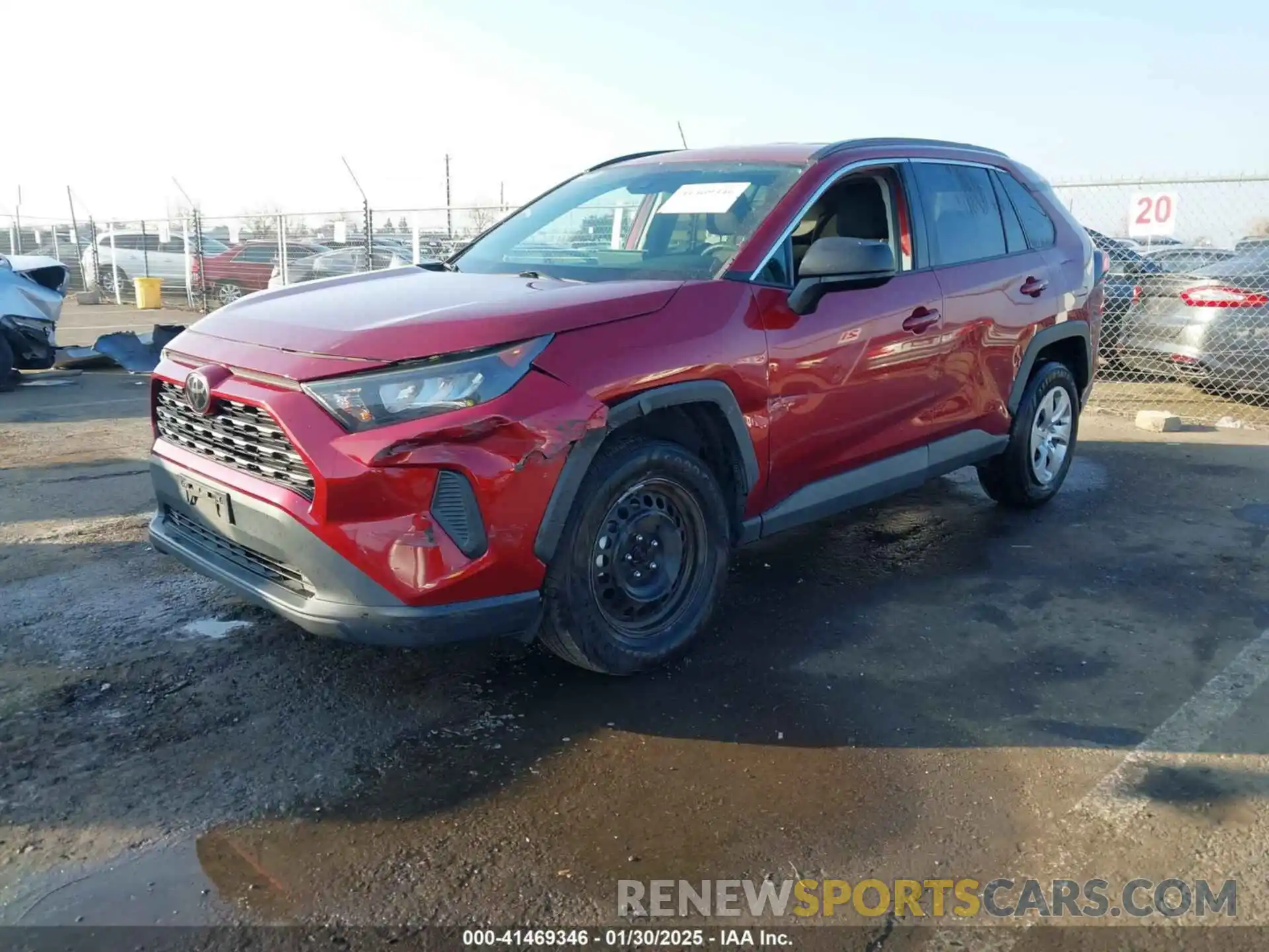 2 Photograph of a damaged car 2T3F1RFV8KW043093 TOYOTA RAV4 2019