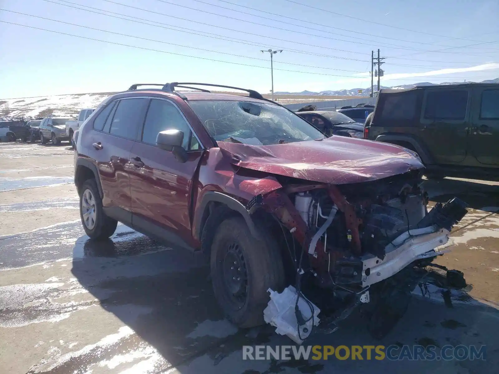 1 Photograph of a damaged car 2T3F1RFV9KW006425 TOYOTA RAV4 2019