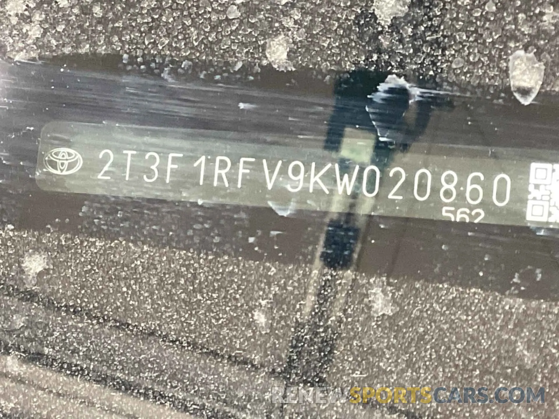 20 Photograph of a damaged car 2T3F1RFV9KW020860 TOYOTA RAV4 2019