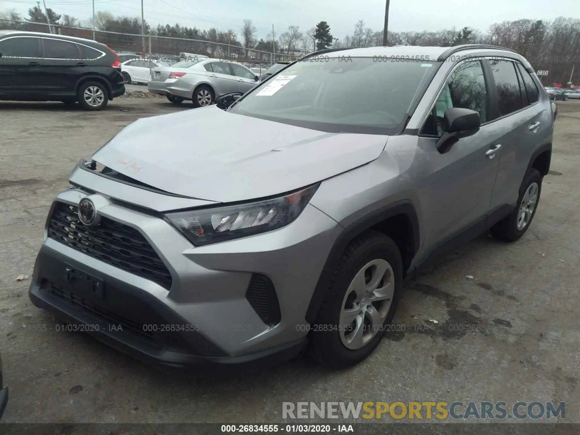 2 Photograph of a damaged car 2T3F1RFV9KW045550 TOYOTA RAV4 2019