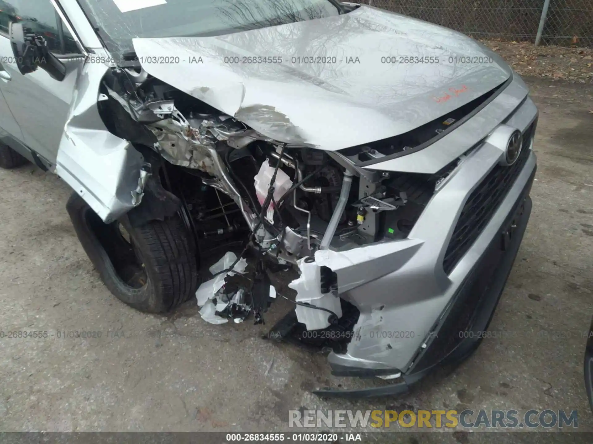 6 Photograph of a damaged car 2T3F1RFV9KW045550 TOYOTA RAV4 2019