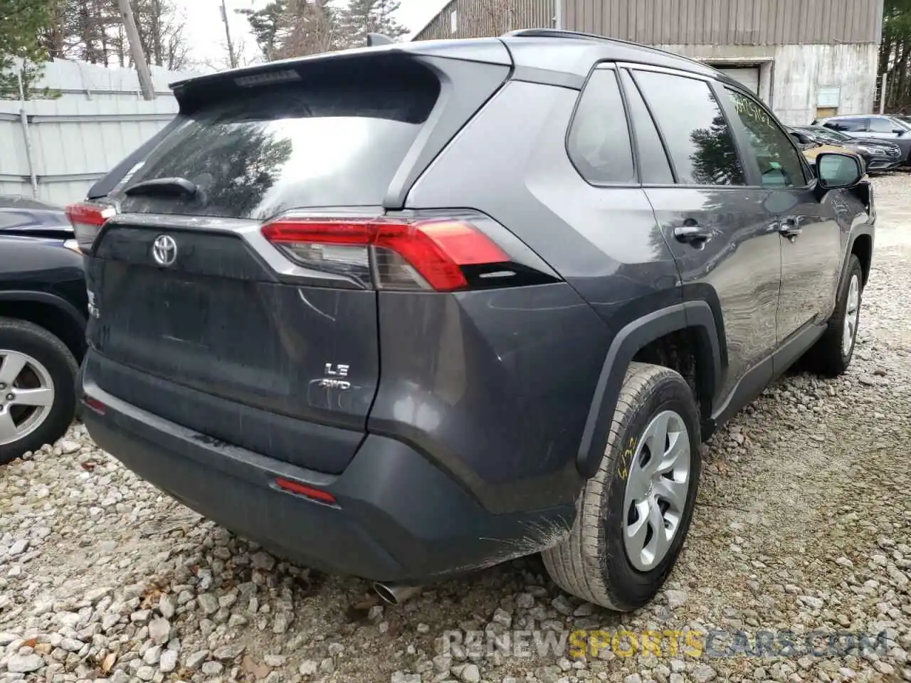 4 Photograph of a damaged car 2T3F1RFVXKC053299 TOYOTA RAV4 2019