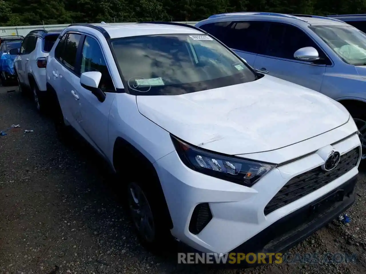 1 Photograph of a damaged car 2T3G1RFV0KC055437 TOYOTA RAV4 2019