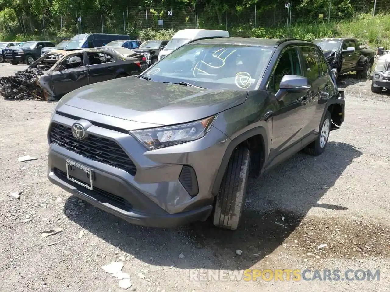 2 Photograph of a damaged car 2T3G1RFV1KC036718 TOYOTA RAV4 2019