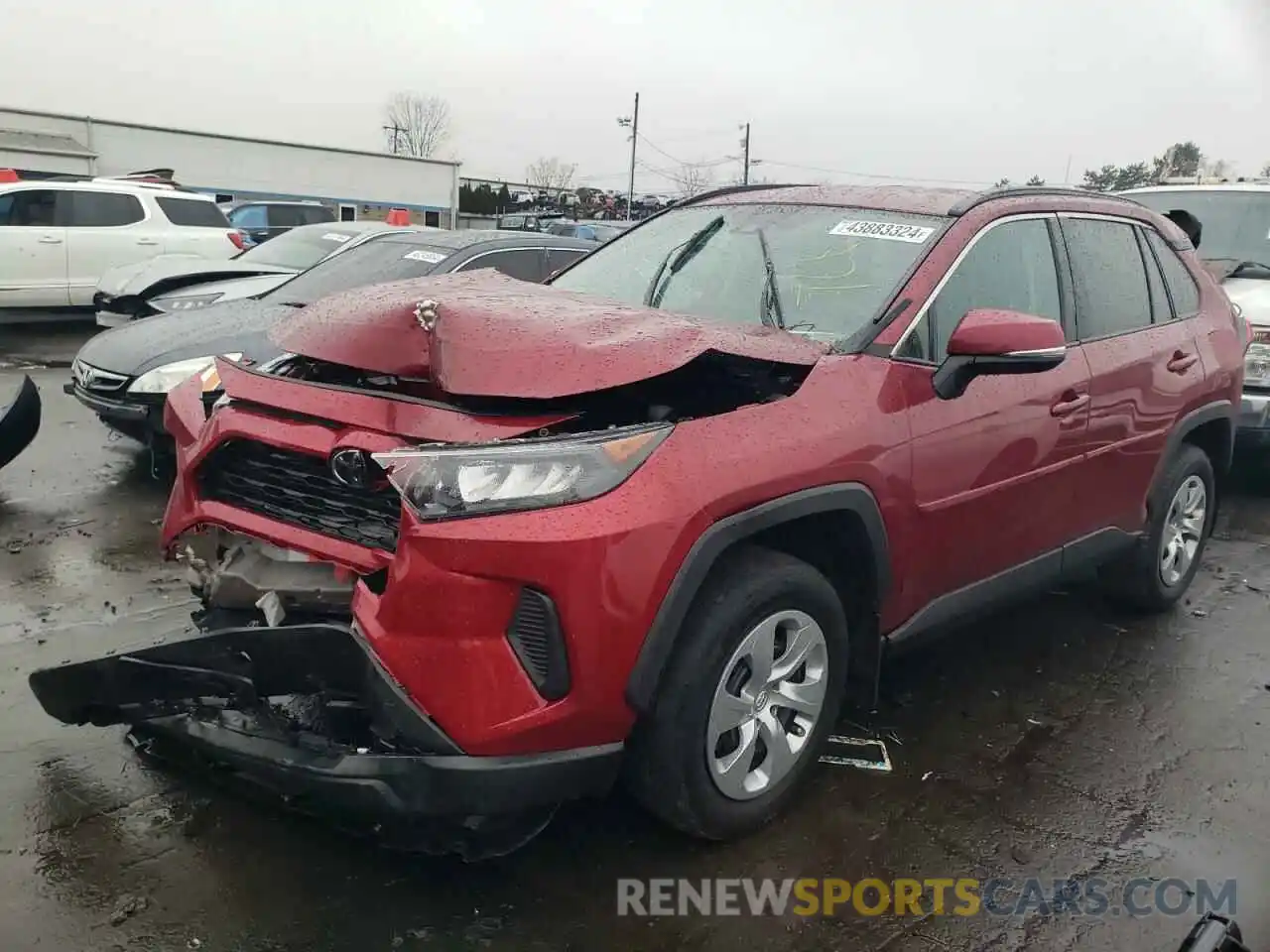 1 Photograph of a damaged car 2T3G1RFV2KC013710 TOYOTA RAV4 2019