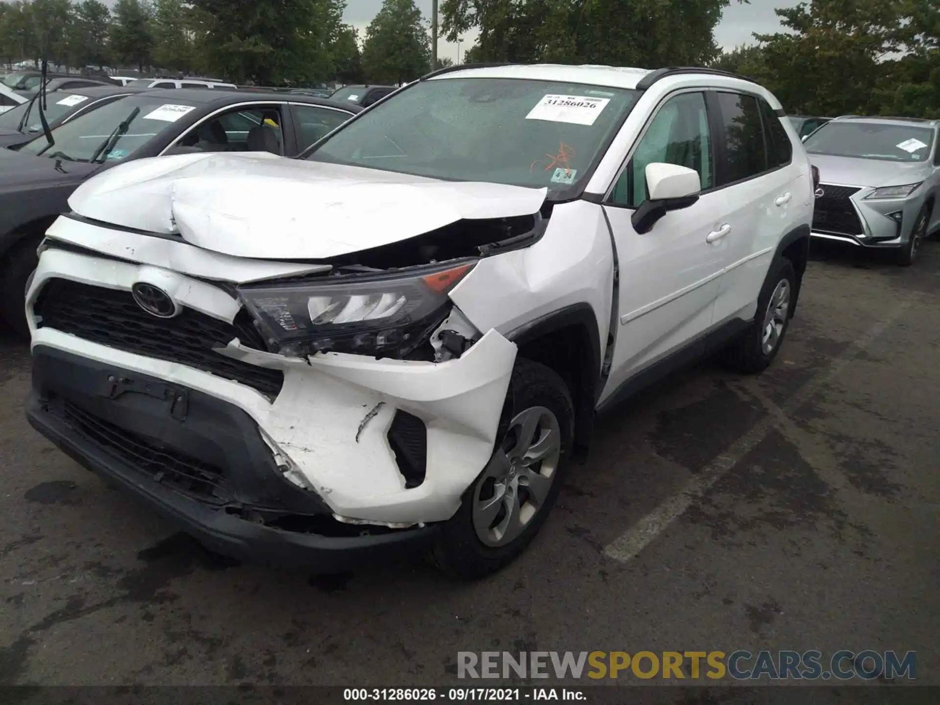 2 Photograph of a damaged car 2T3G1RFV2KW020526 TOYOTA RAV4 2019