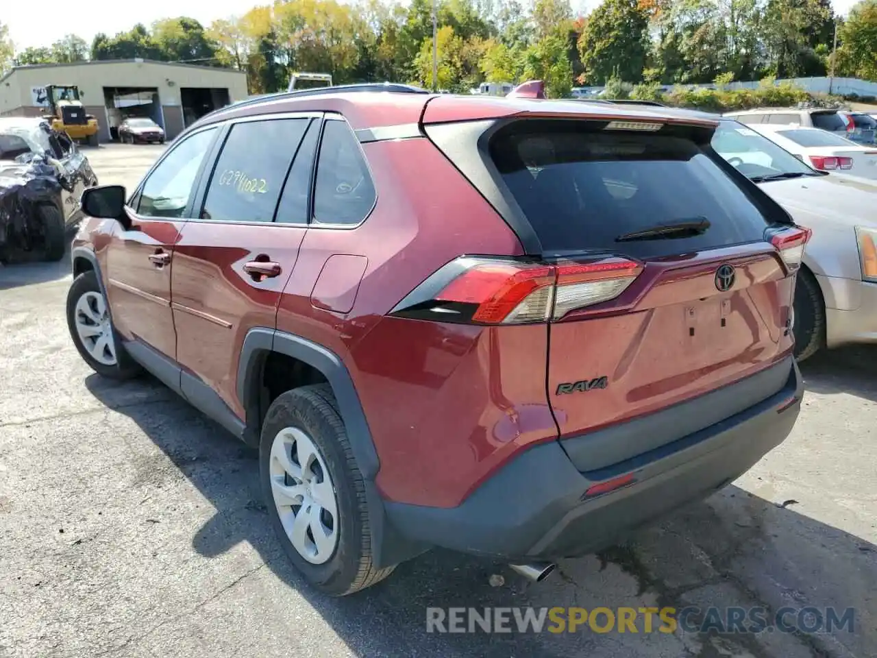 3 Photograph of a damaged car 2T3G1RFV4KC053142 TOYOTA RAV4 2019