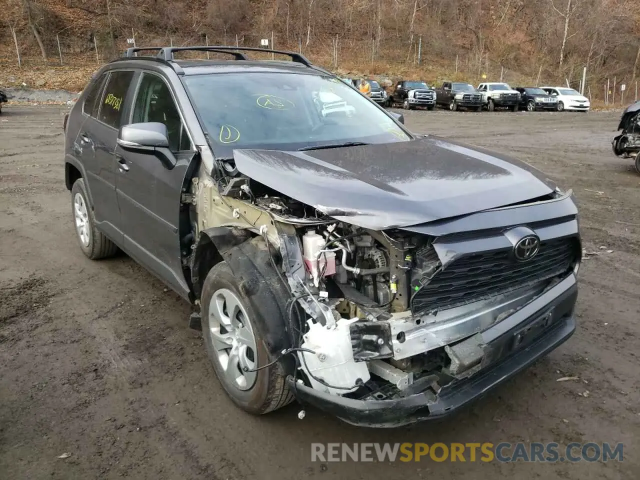 1 Photograph of a damaged car 2T3G1RFV5KC007965 TOYOTA RAV4 2019