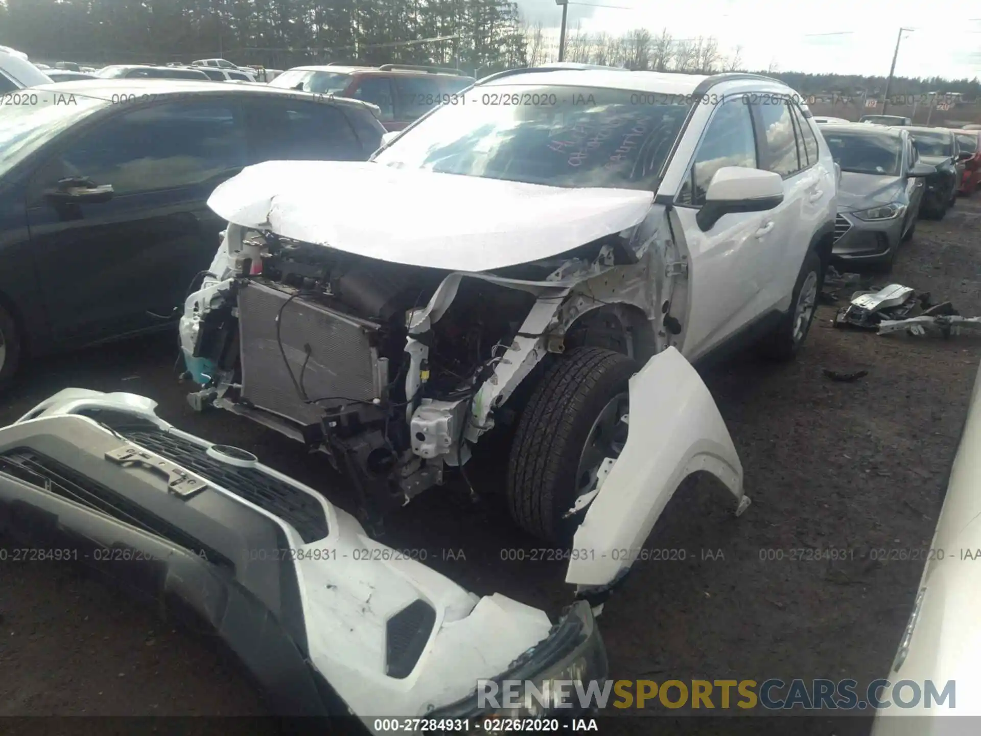 2 Photograph of a damaged car 2T3G1RFV6KC056088 TOYOTA RAV4 2019