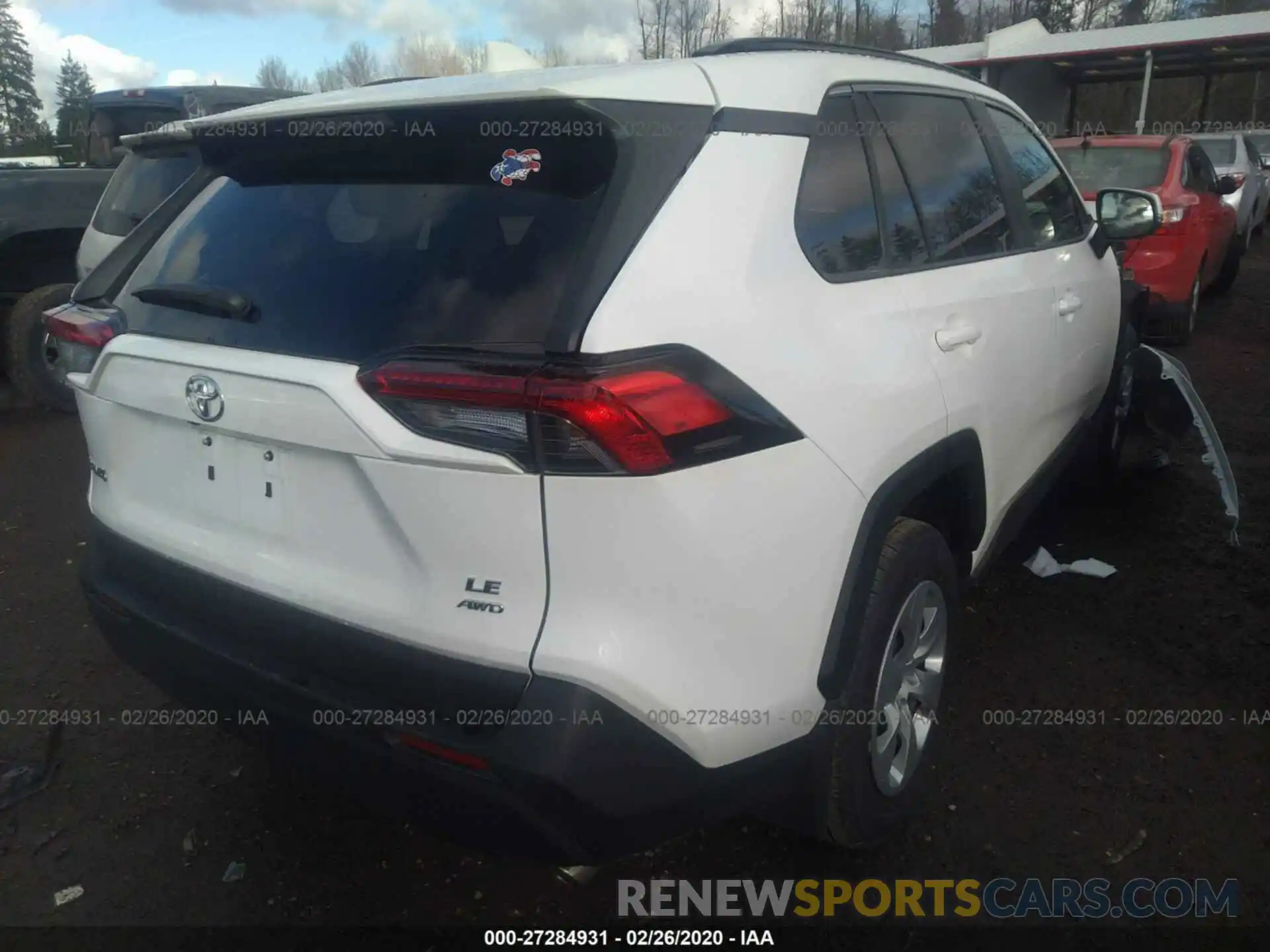 4 Photograph of a damaged car 2T3G1RFV6KC056088 TOYOTA RAV4 2019