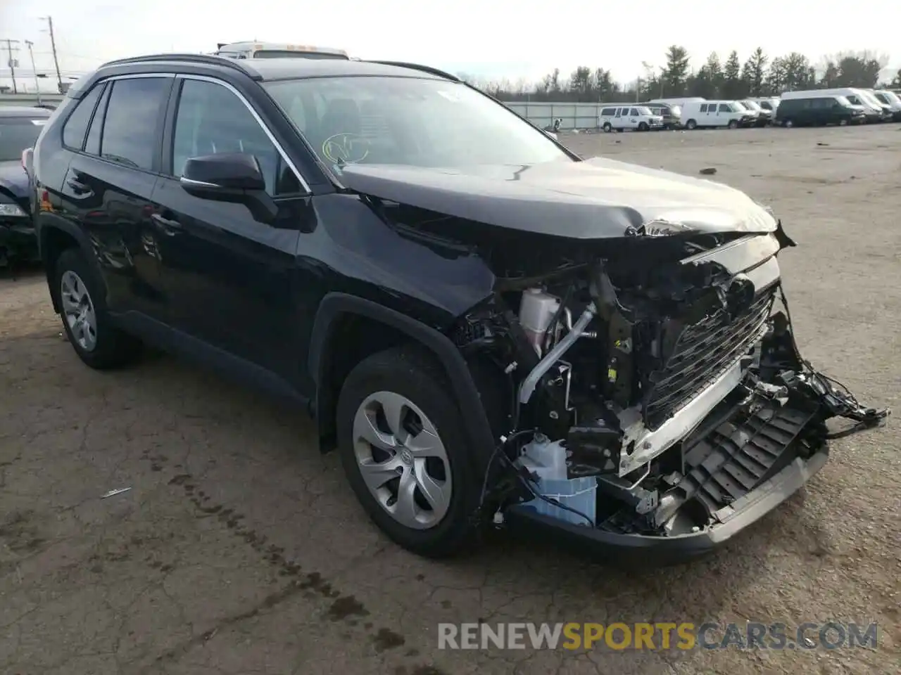 1 Photograph of a damaged car 2T3G1RFV7KC047707 TOYOTA RAV4 2019