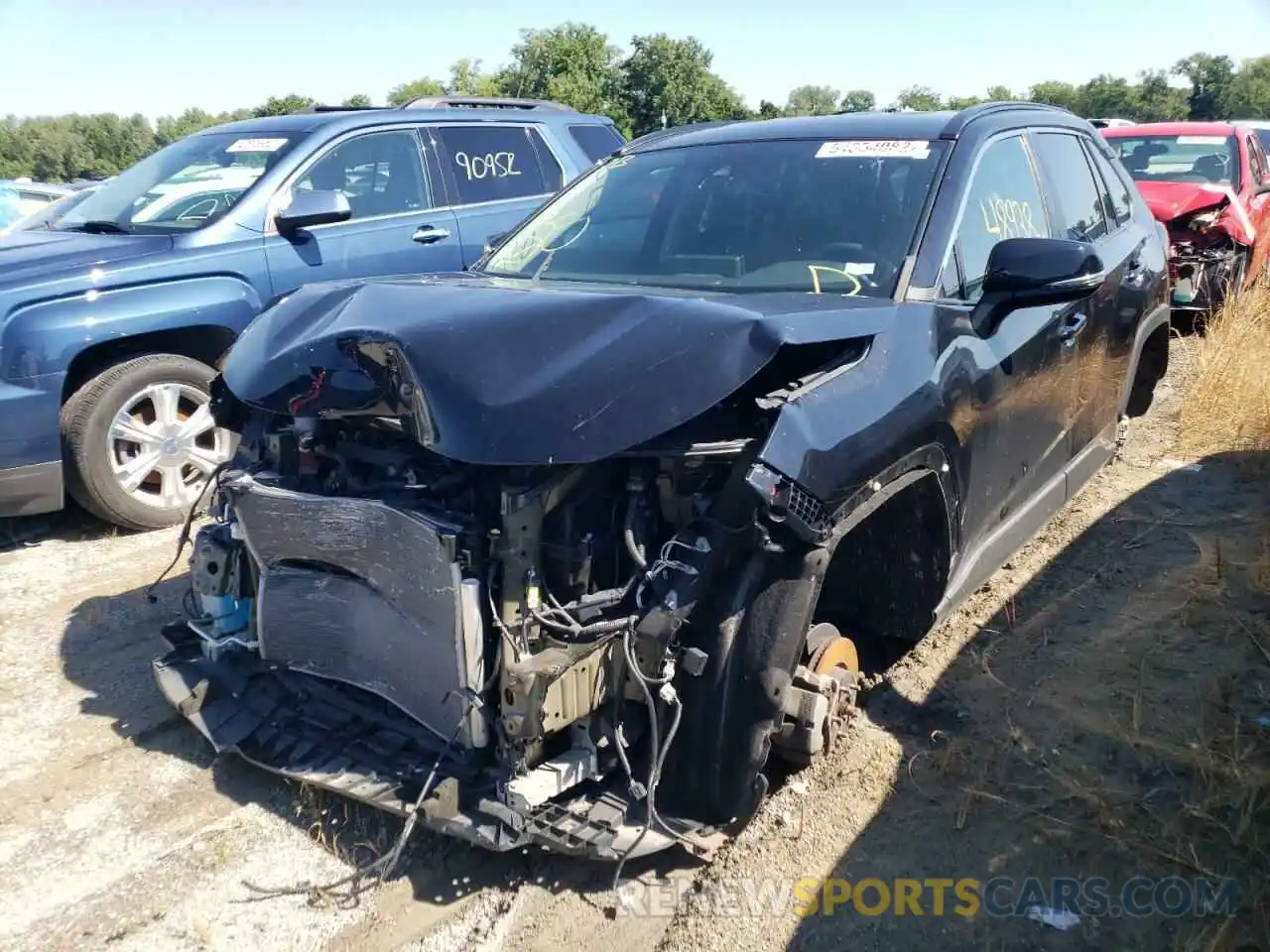 2 Photograph of a damaged car 2T3G1RFV7KW036057 TOYOTA RAV4 2019