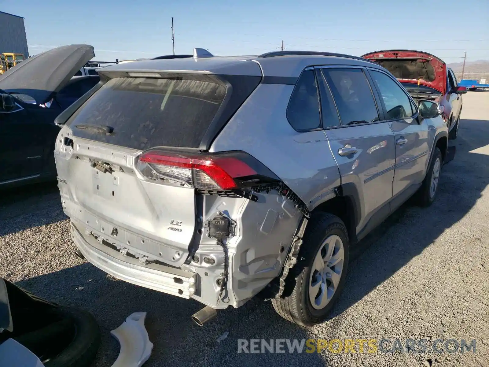 4 Photograph of a damaged car 2T3G1RFV7KW047379 TOYOTA RAV4 2019