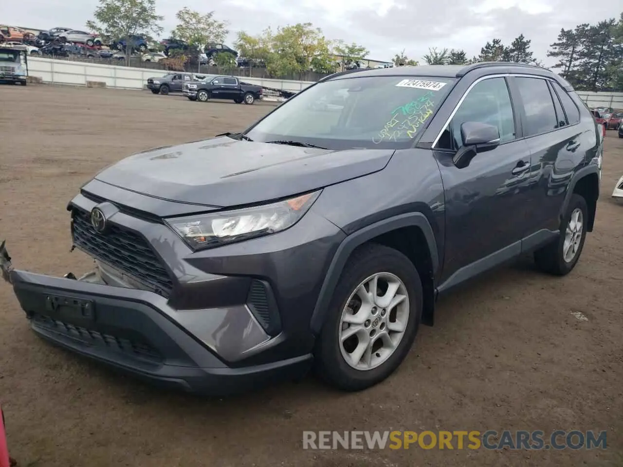 1 Photograph of a damaged car 2T3G1RFV7KW062433 TOYOTA RAV4 2019