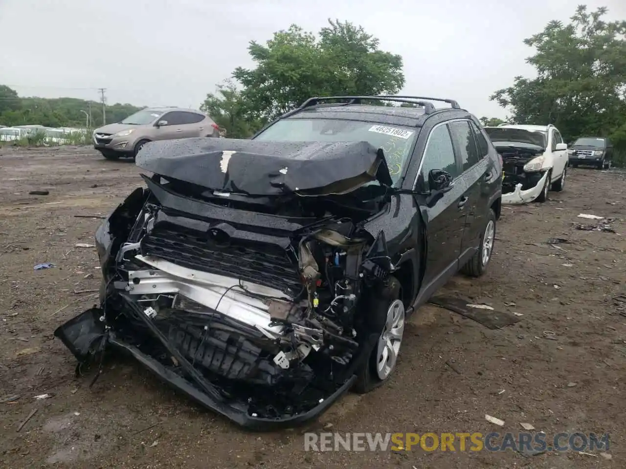 2 Photograph of a damaged car 2T3G1RFV9KC058000 TOYOTA RAV4 2019