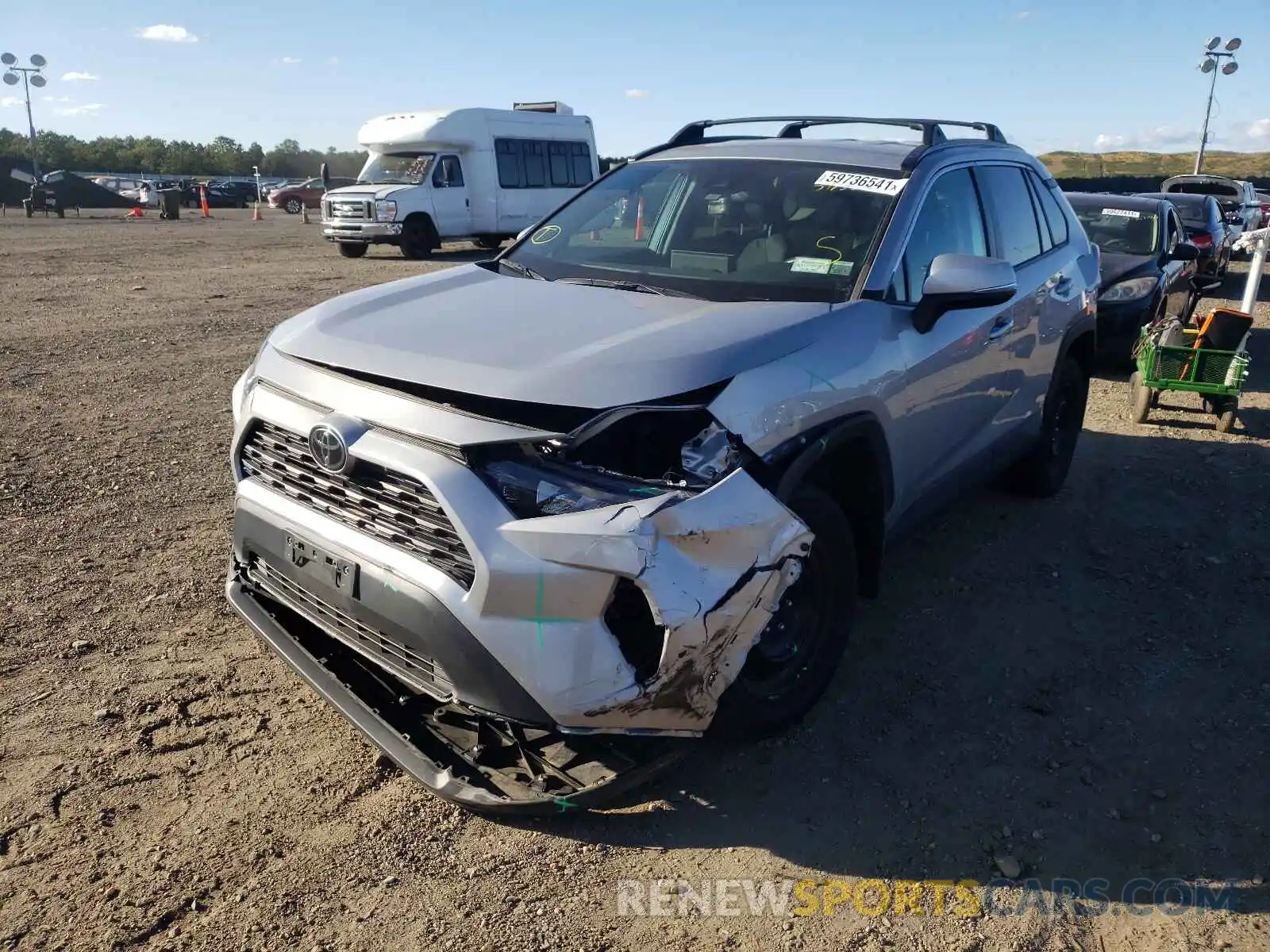 2 Photograph of a damaged car 2T3G1RFVXKW013372 TOYOTA RAV4 2019