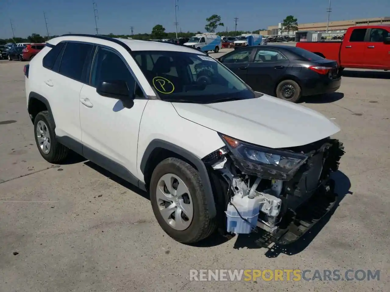 1 Photograph of a damaged car 2T3H1RFV0KC020305 TOYOTA RAV4 2019