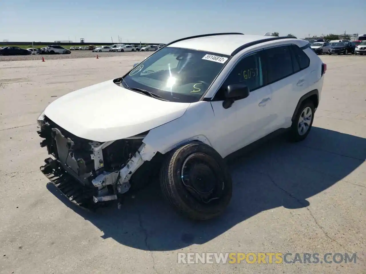 2 Photograph of a damaged car 2T3H1RFV0KC020305 TOYOTA RAV4 2019