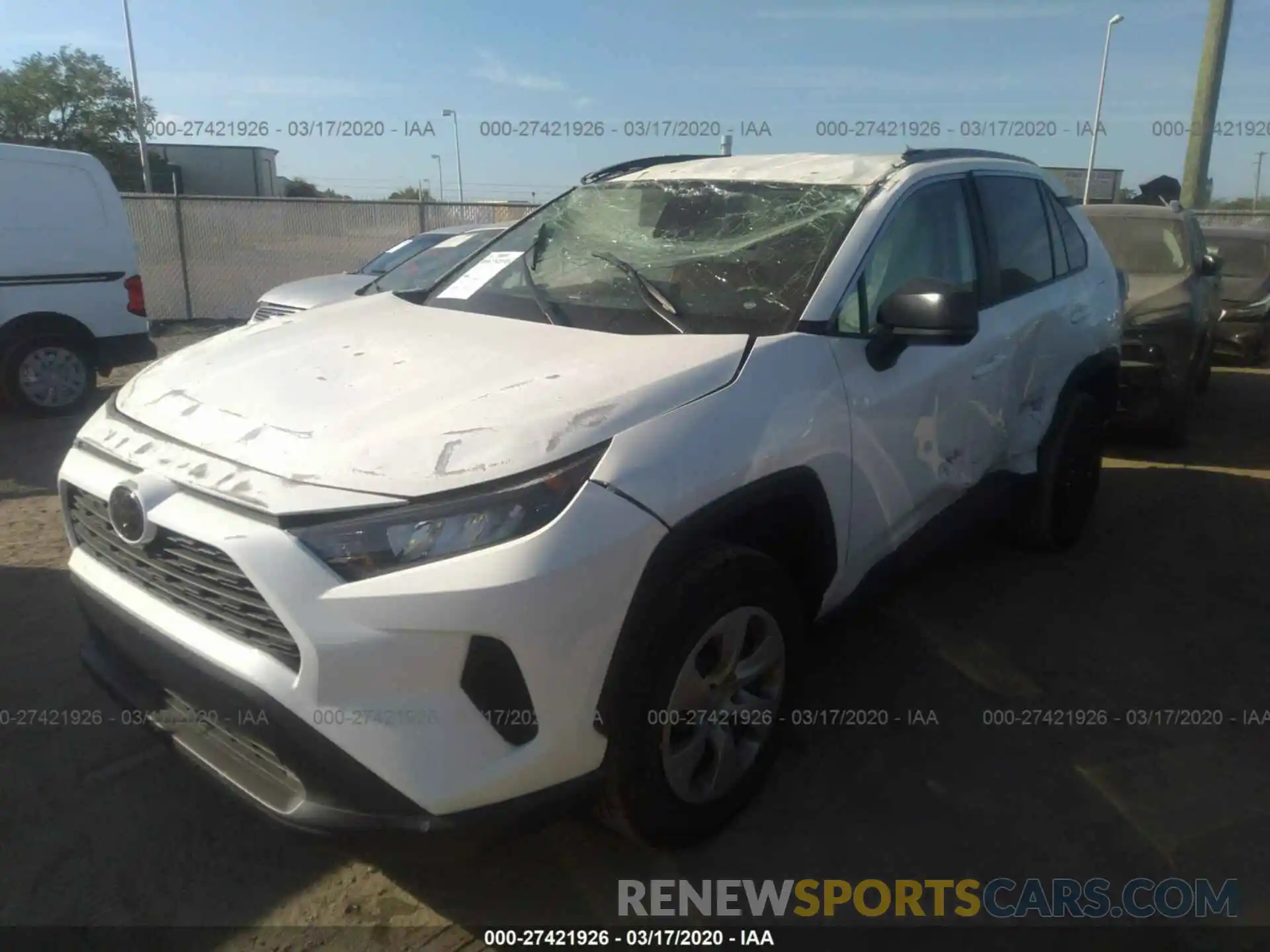 2 Photograph of a damaged car 2T3H1RFV0KW041010 TOYOTA RAV4 2019