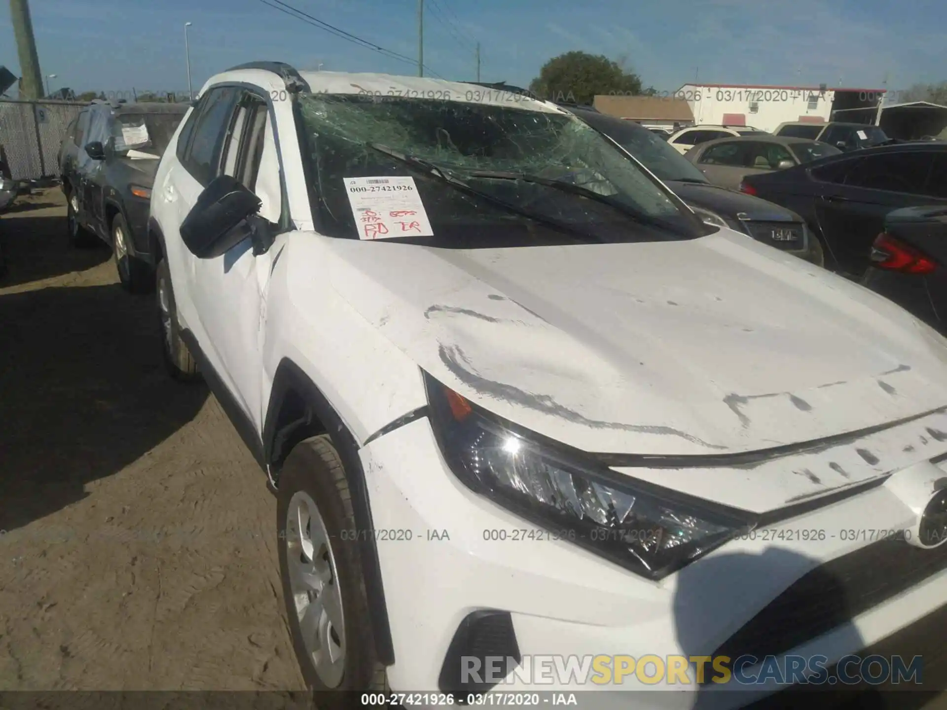 6 Photograph of a damaged car 2T3H1RFV0KW041010 TOYOTA RAV4 2019