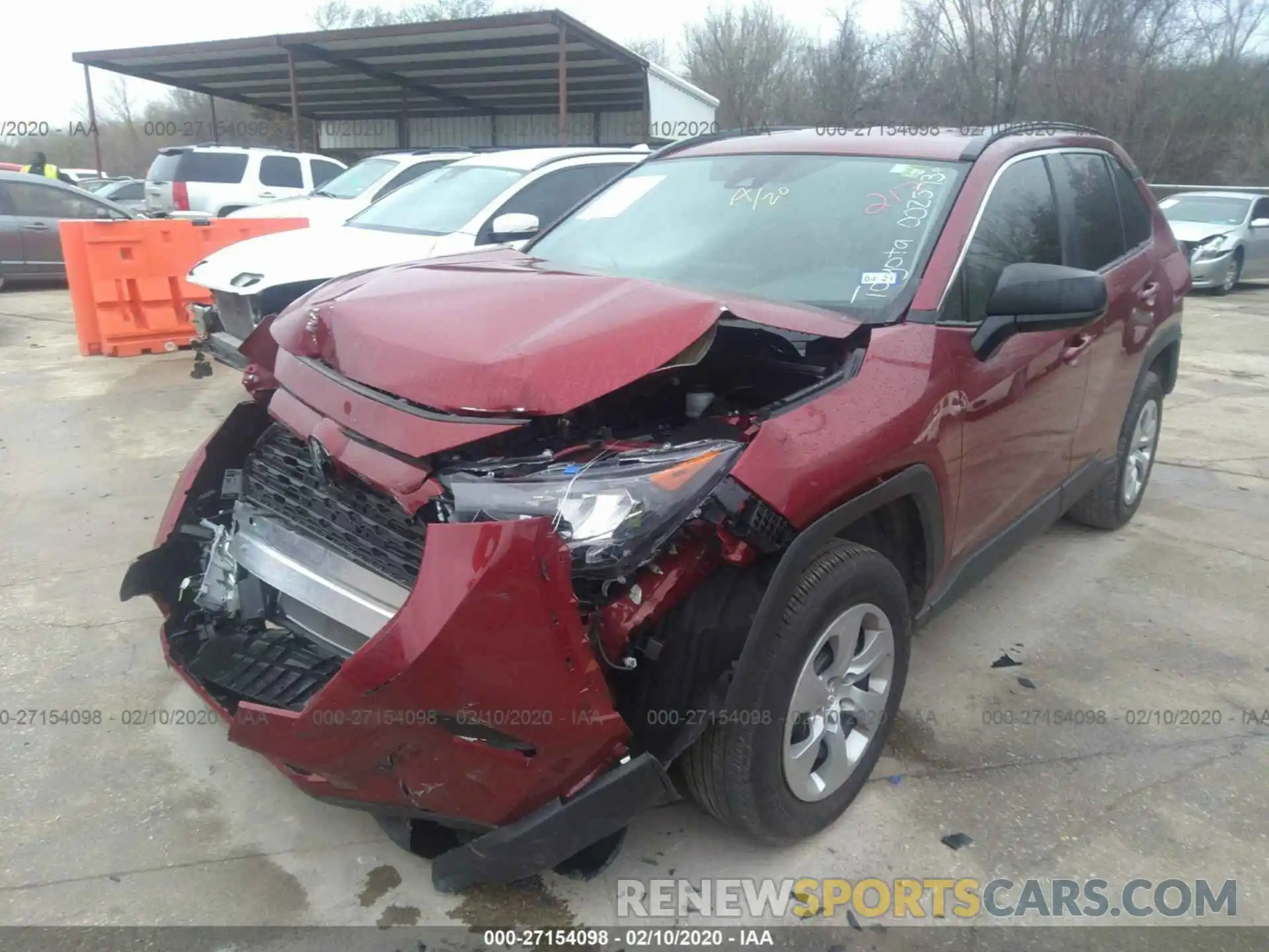 2 Photograph of a damaged car 2T3H1RFV1KC002573 TOYOTA RAV4 2019