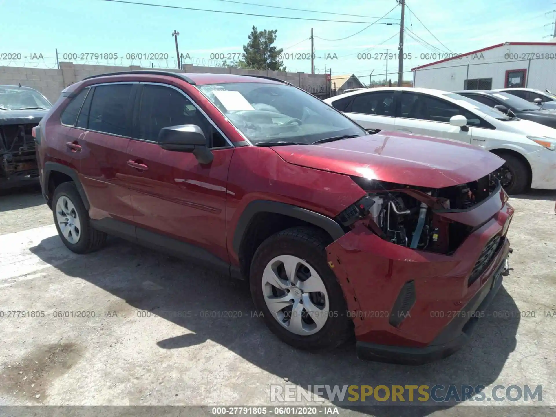 1 Photograph of a damaged car 2T3H1RFV1KC012648 TOYOTA RAV4 2019