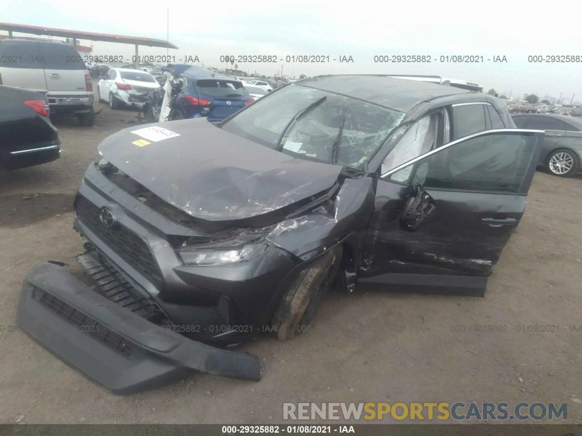 2 Photograph of a damaged car 2T3H1RFV1KC012990 TOYOTA RAV4 2019