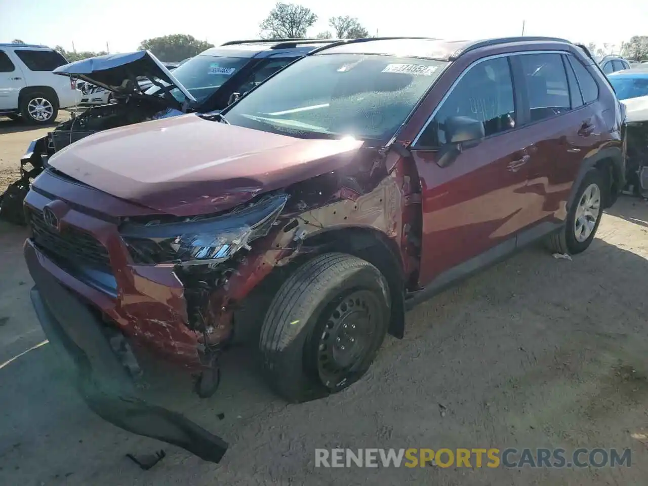 1 Photograph of a damaged car 2T3H1RFV1KW036205 TOYOTA RAV4 2019