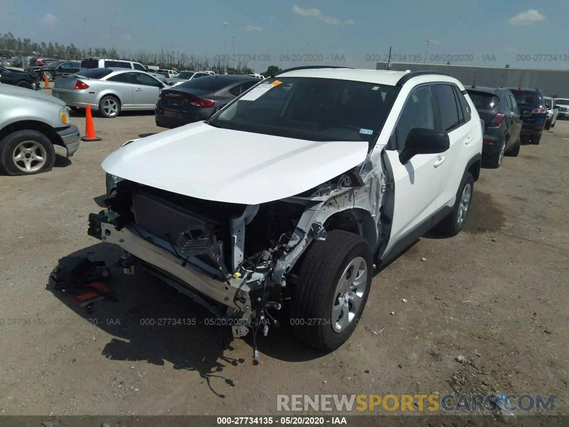 2 Photograph of a damaged car 2T3H1RFV1KW037290 TOYOTA RAV4 2019