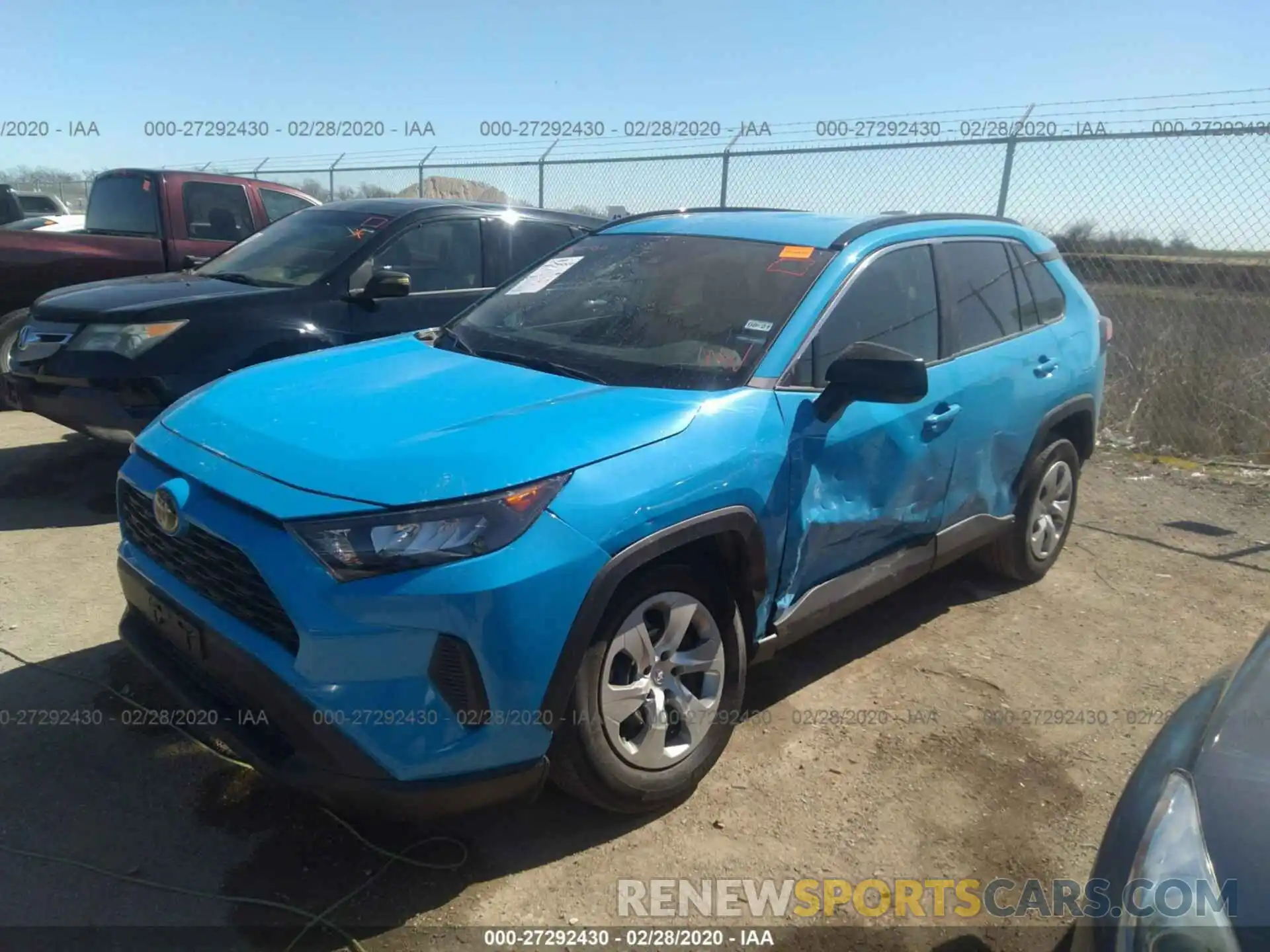 2 Photograph of a damaged car 2T3H1RFV1KW037872 TOYOTA RAV4 2019