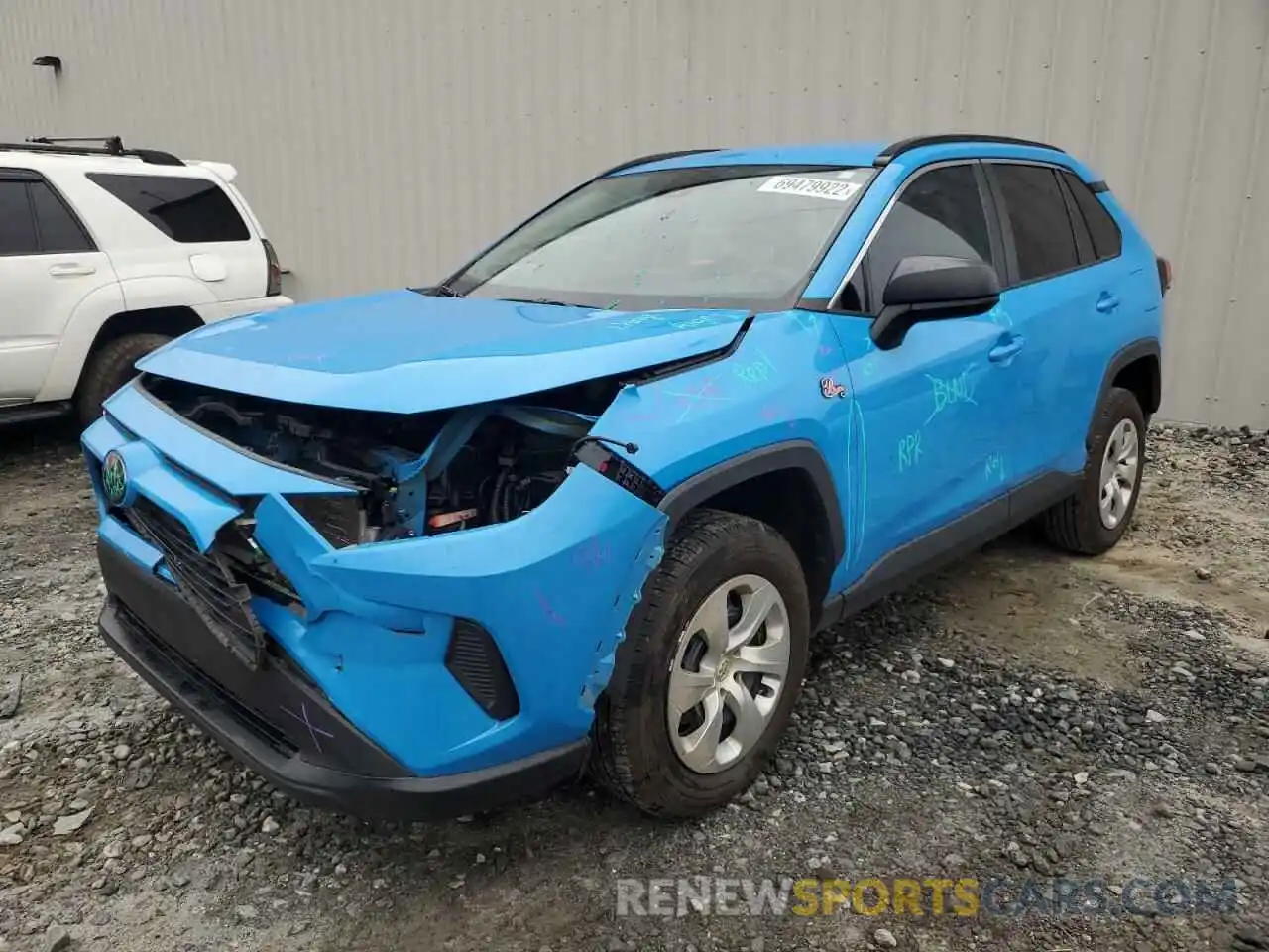 1 Photograph of a damaged car 2T3H1RFV1KW046524 TOYOTA RAV4 2019