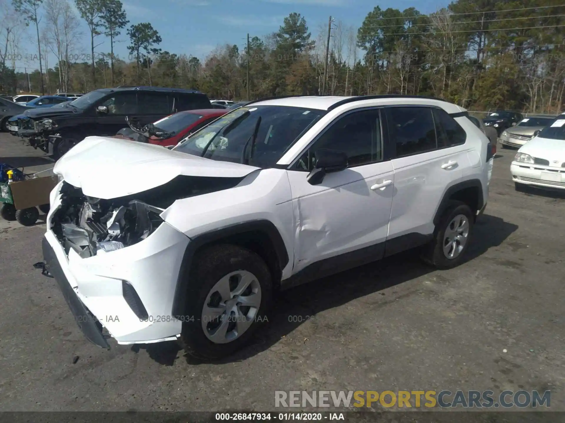 2 Photograph of a damaged car 2T3H1RFV2KC019849 TOYOTA RAV4 2019