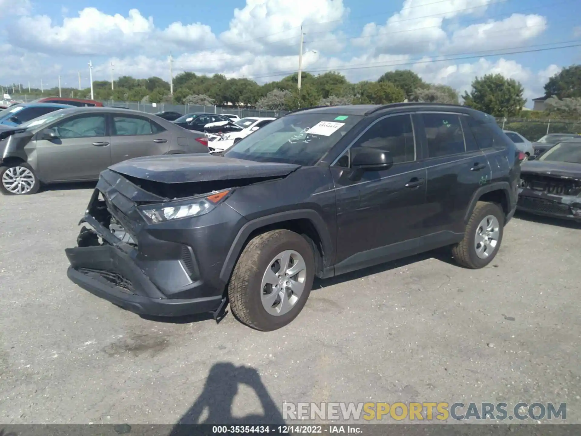 2 Photograph of a damaged car 2T3H1RFV2KC031600 TOYOTA RAV4 2019