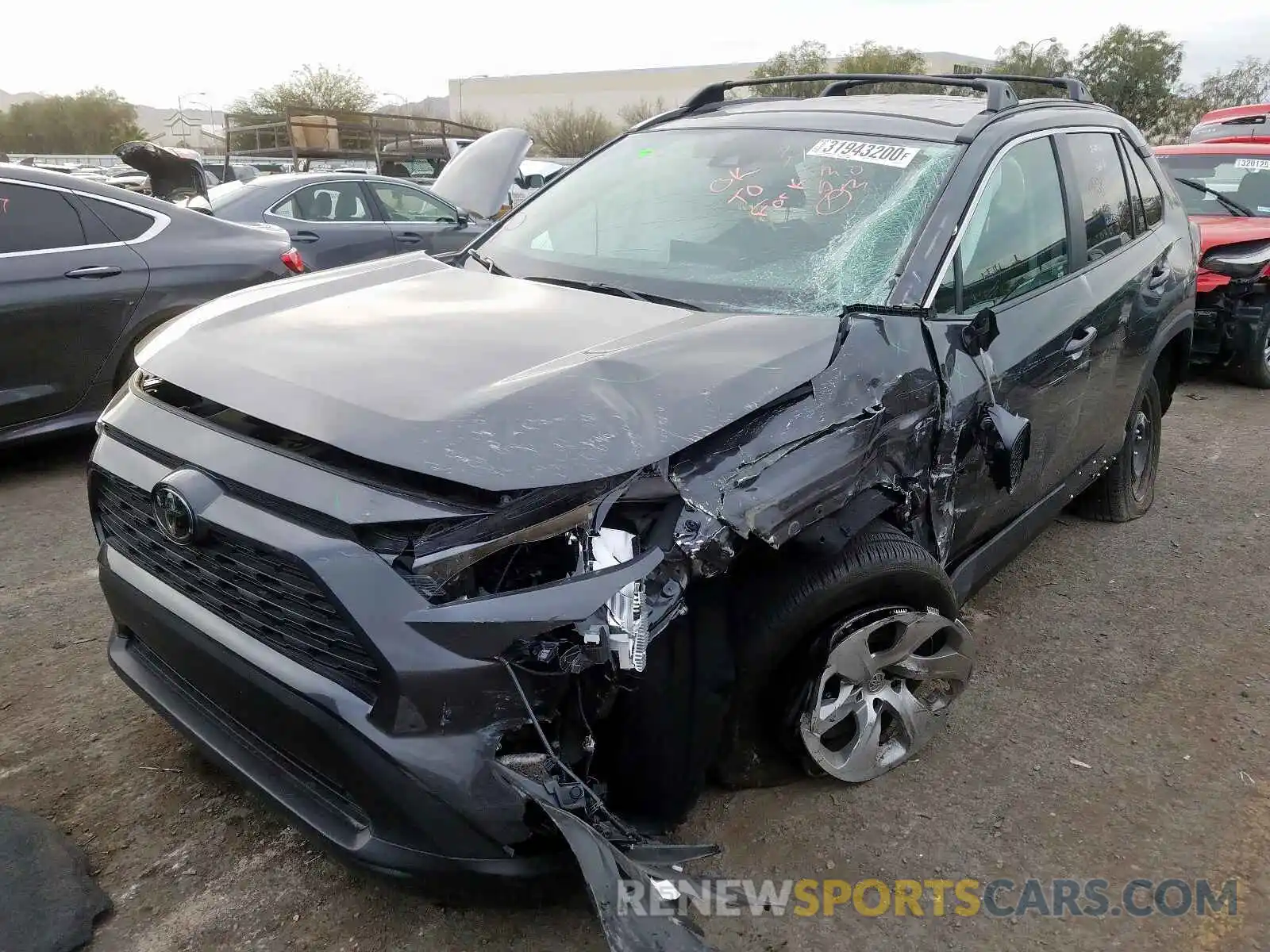 2 Photograph of a damaged car 2T3H1RFV2KW002466 TOYOTA RAV4 2019