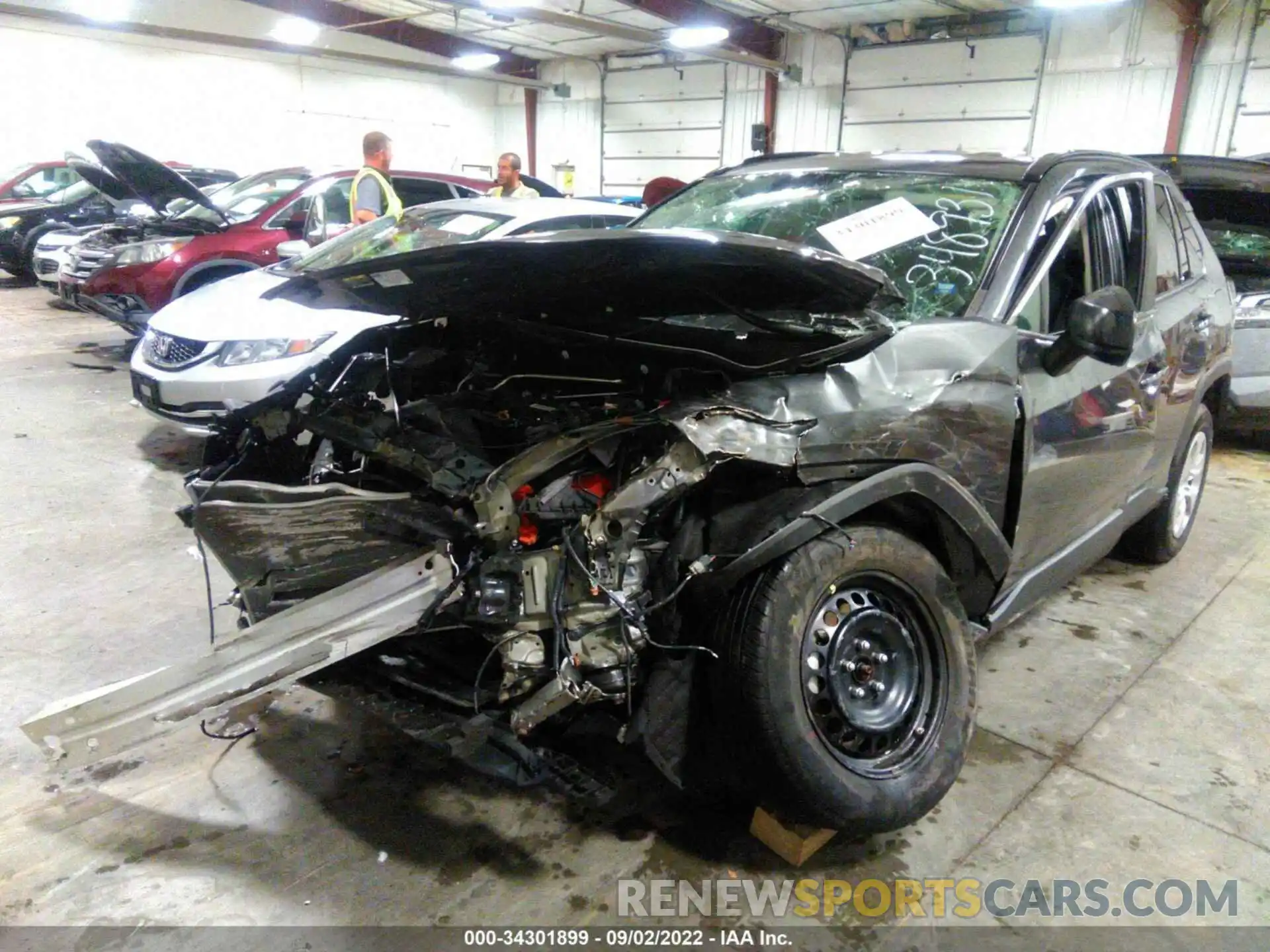 2 Photograph of a damaged car 2T3H1RFV2KW021521 TOYOTA RAV4 2019