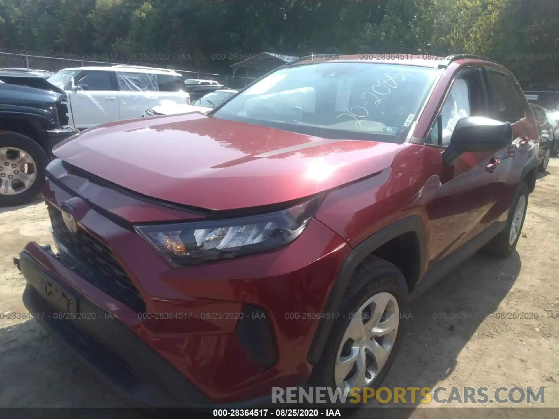 2 Photograph of a damaged car 2T3H1RFV2KW035886 TOYOTA RAV4 2019