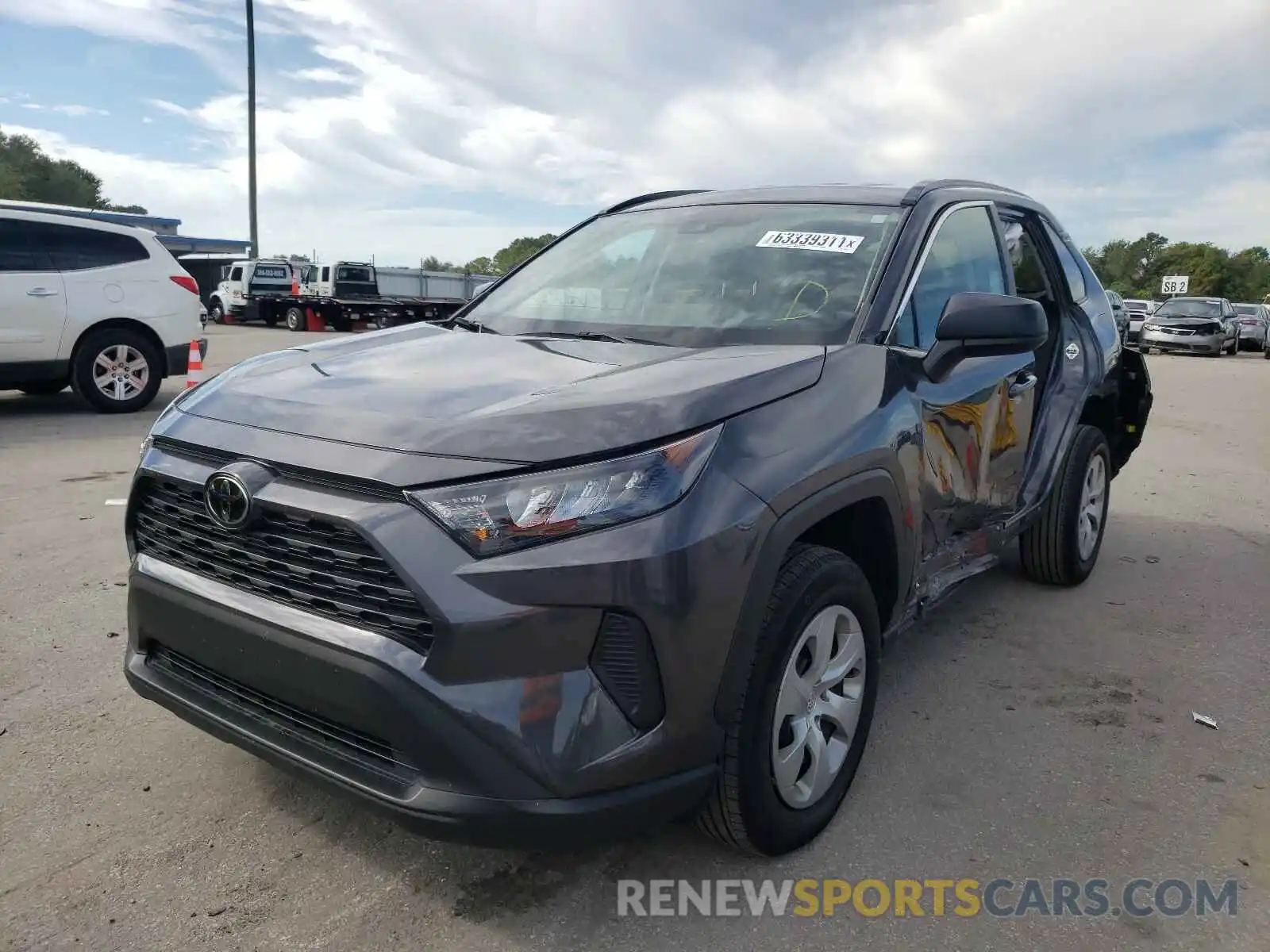 2 Photograph of a damaged car 2T3H1RFV2KW040487 TOYOTA RAV4 2019