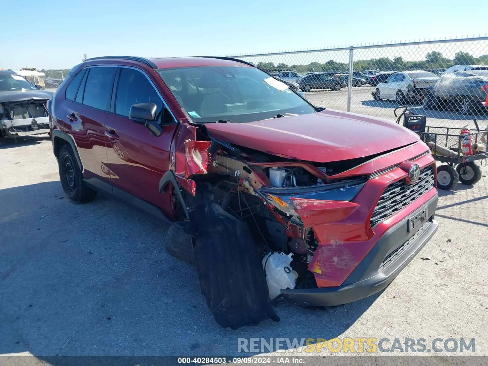 1 Photograph of a damaged car 2T3H1RFV2KW048847 TOYOTA RAV4 2019