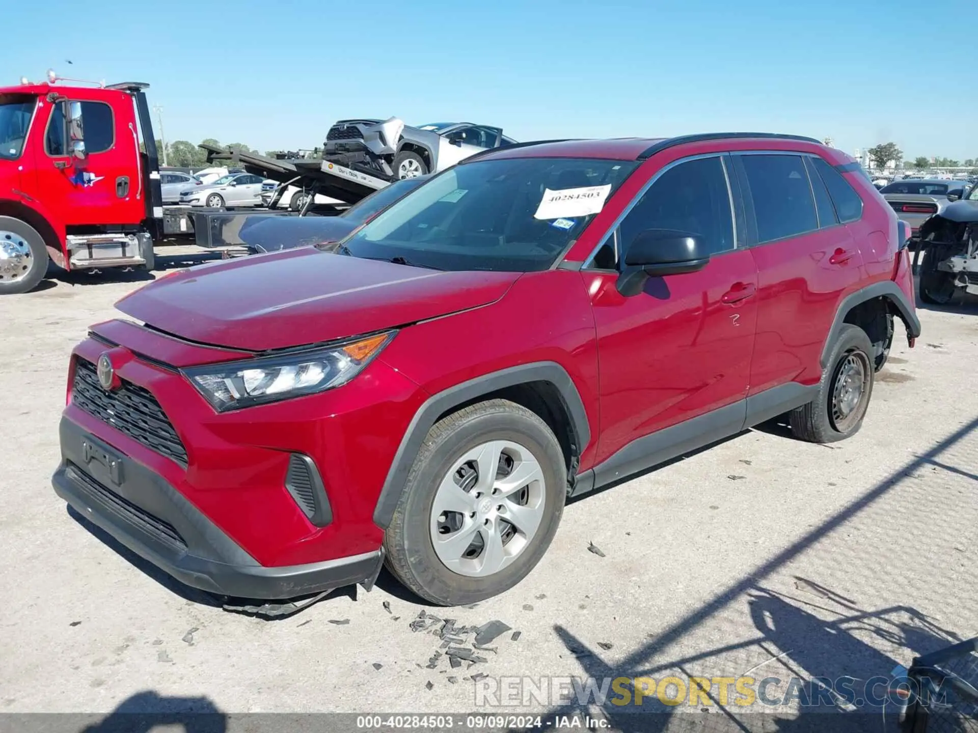2 Photograph of a damaged car 2T3H1RFV2KW048847 TOYOTA RAV4 2019