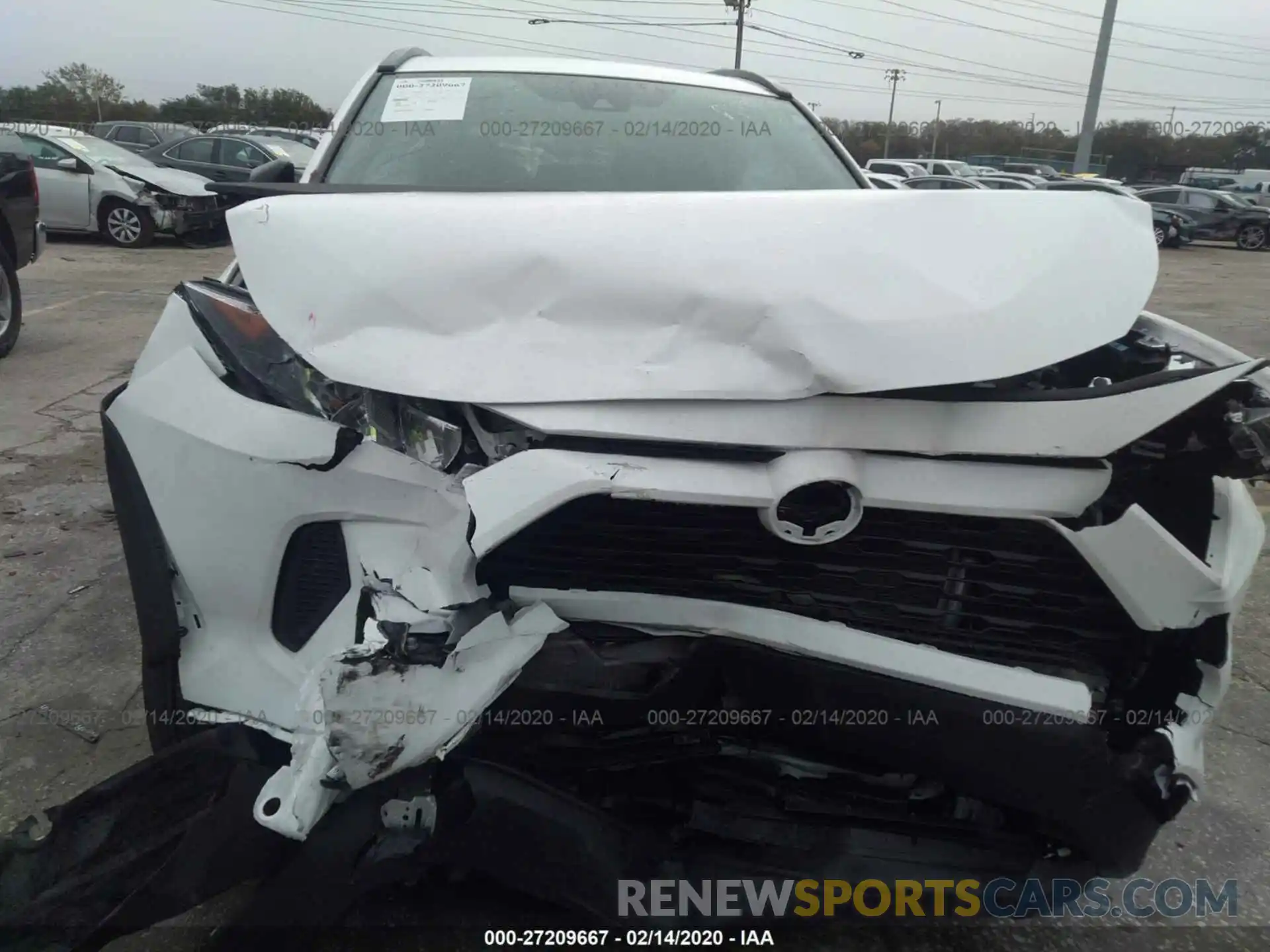 6 Photograph of a damaged car 2T3H1RFV3KC017513 TOYOTA RAV4 2019