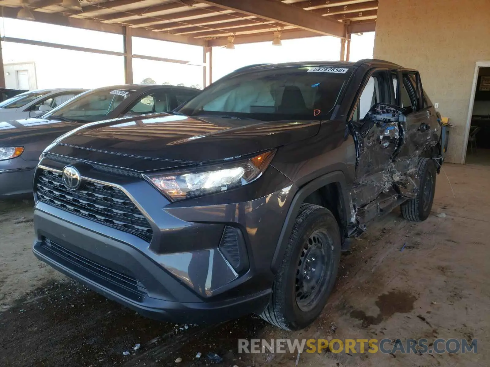 2 Photograph of a damaged car 2T3H1RFV3KW031183 TOYOTA RAV4 2019