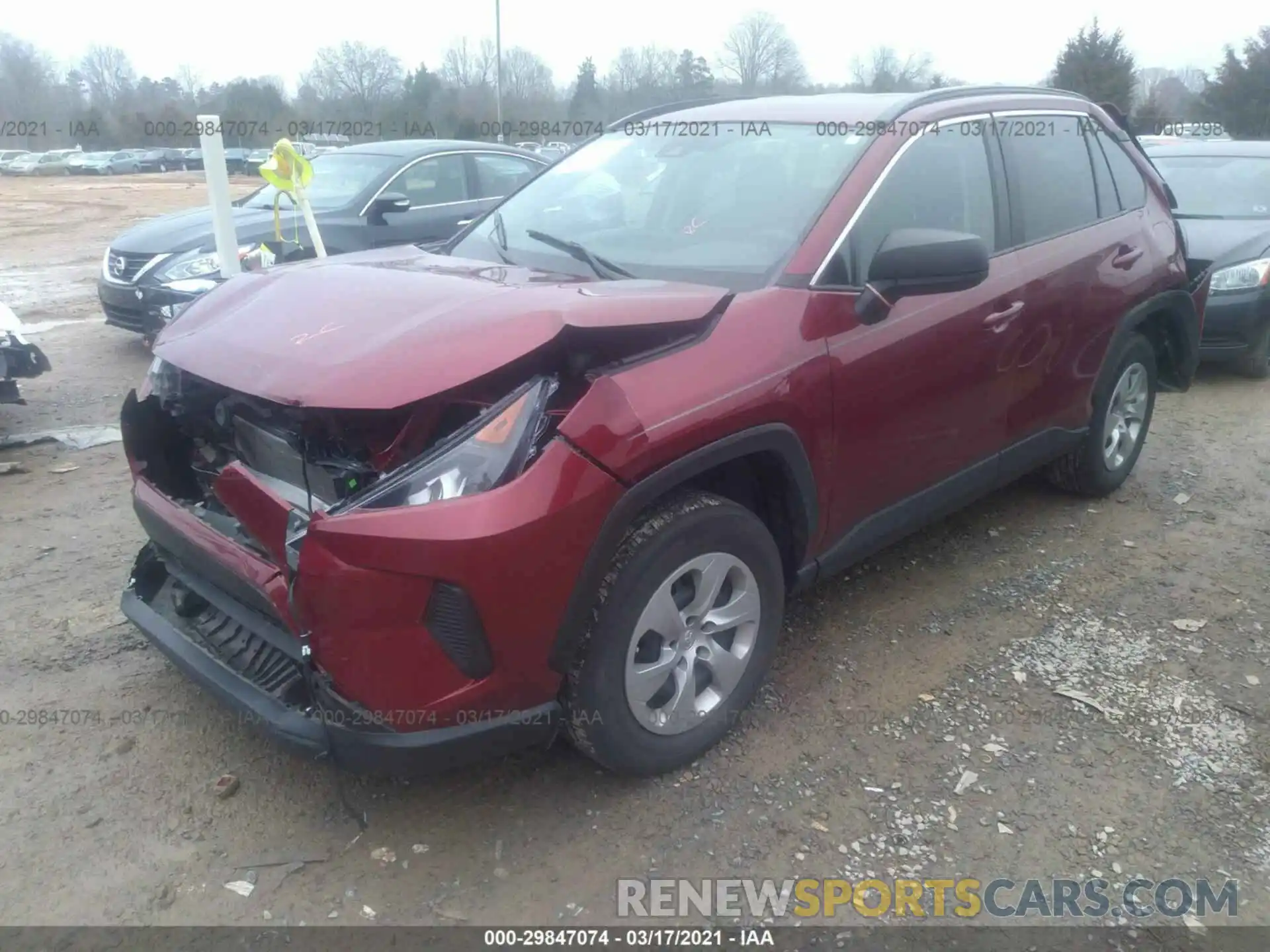 2 Photograph of a damaged car 2T3H1RFV3KW037517 TOYOTA RAV4 2019