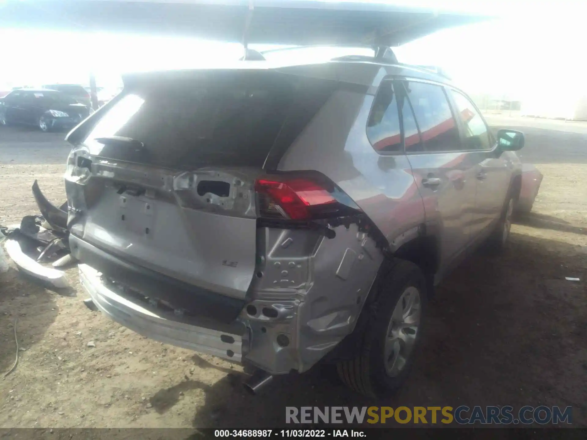 4 Photograph of a damaged car 2T3H1RFV3KW040434 TOYOTA RAV4 2019