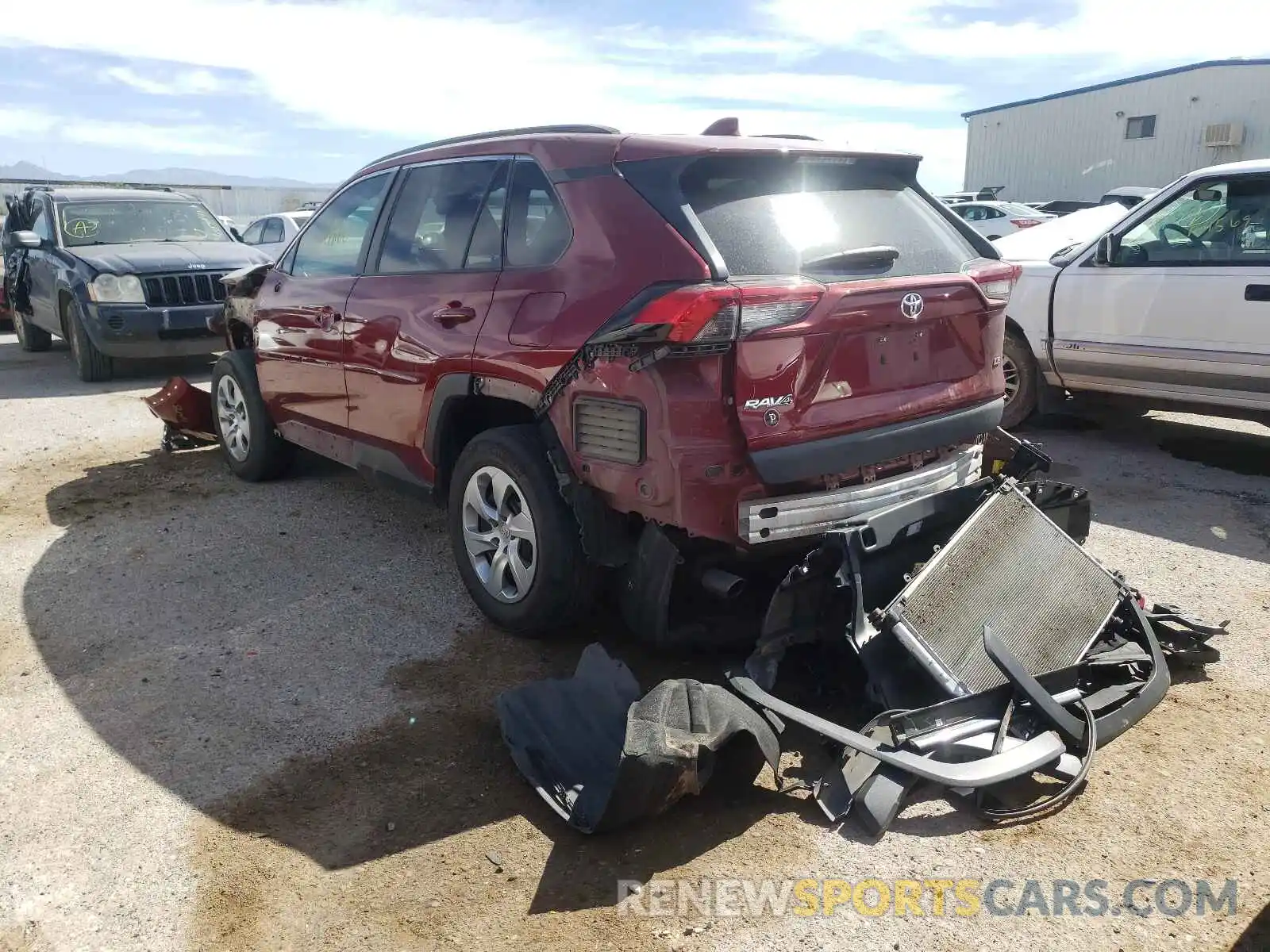 3 Photograph of a damaged car 2T3H1RFV4KW027353 TOYOTA RAV4 2019