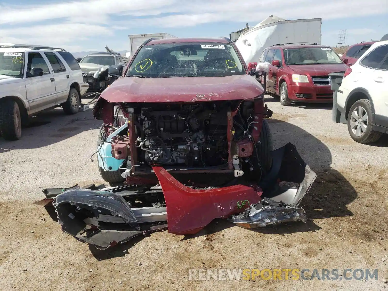 9 Photograph of a damaged car 2T3H1RFV4KW027353 TOYOTA RAV4 2019