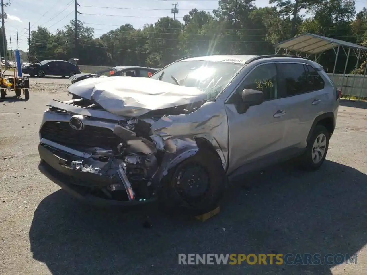 2 Photograph of a damaged car 2T3H1RFV4KW043374 TOYOTA RAV4 2019