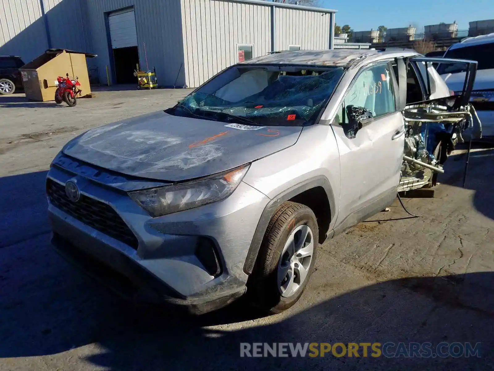 2 Photograph of a damaged car 2T3H1RFV6KC001774 TOYOTA RAV4 2019